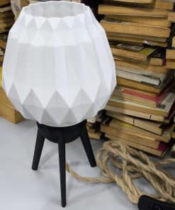 LUUMI: 3D Printed Lamps Ori lamp with legs stand and rope wire