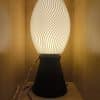 LUUMI: 3D Printed Lamps Wave Lamp with cone stand